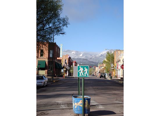 Facing south on F Street in Downtown Salida, Colorado.