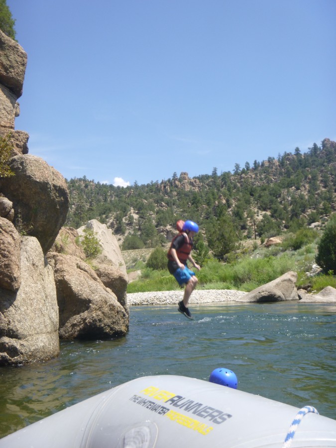 Jump Rock in Browns Canyon. 