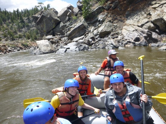 My rafting crew in Browns Canyon. 