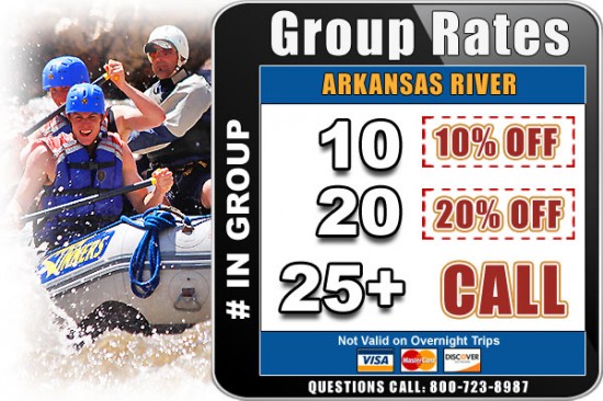 Colorado white water rafting group raTes